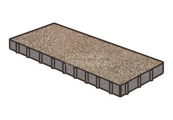 Тротуарная плитка Готика, Плита Premium Gold, 900x300x80 мм, цвет Голд 5 1