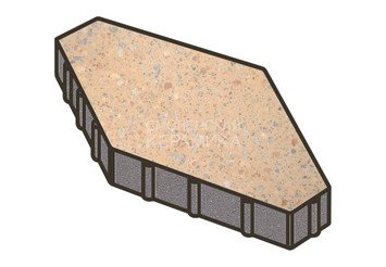 Гранитная тротуарная плитка Готика, Зарядье Granite FINO, 600x400x100, Павловское 1