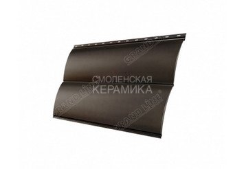 Сайдинг GL Polydexter Блок-Хаус 0,5мм коричневый матовый 2