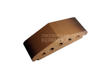 Профильный клинкерный кирпич ZG Clinker К25 каштановый 1