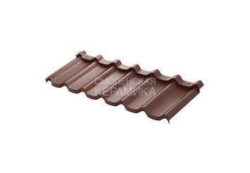 Модульная черепица AQUASYSTEM Стокгольм Pural BT Коричневый RAL 80171185х430 мм 1