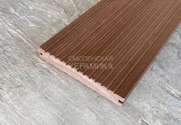 Террасная доска Latitudo Solid полнотелая 150x21x4000 мм, Каштан 3