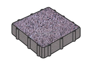 Тротуарная плитка Готика, Квадрат Premium Gold, 300x300x50 мм, цвет Голд 20 1