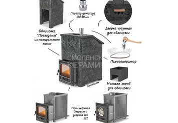Комплект Президент Эверест 24 (280) Талькохлорит, S-40 4
