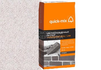 Цветной кладочный раствор Quick-mix LHM we, белый, 25 кг 1
