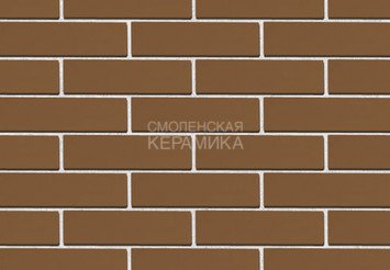 Кирпич облицовочный керамический ЖКЗ Темно-коричневый гладкий 0,5НФ 3