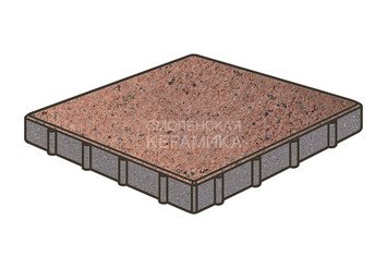 Тротуарная плитка Готика, Квадрат Premium Gold, 600x600x80 мм, цвет Голд 15 1