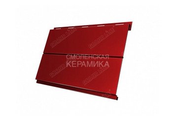 Сайдинг GL Atlas Вертикаль 0,5мм красный глянцевый 3