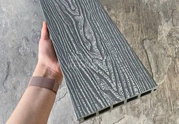 Террасная доска Latitudo 3D-Wood, 150х24х3000 мм, Серый 5