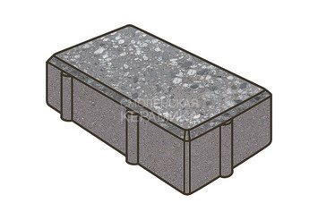Гранитная тротуарная плитка Готика, Брусчатка Granite FINO, 200x100x100, Галенит 1