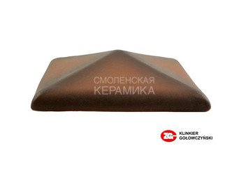 Колпак для забора ZG Clinker клинкерный С57 каштановый 1