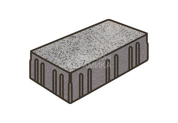 Гранитная тротуарная плитка Готика, Скада Granite FINO, 225x150x100, Цветок Урала 1