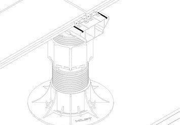 Стыковочная алюминиевая лага HILST 100x40x4000 мм 4