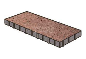 Тротуарная плитка Готика, Плита Premium Gold, 900x300x100 мм, цвет Голд 15 1