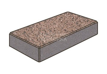 Тротуарная плитка Готика, Картано Premiun Gold, 300x150x80 мм, цвет Голд 16 1
