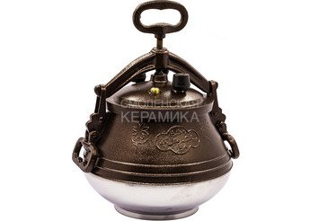 Афганский казан на 30 литров с ручками, двухцветный M 1