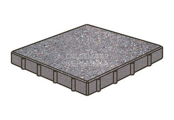 Тротуарная плитка Готика, Квадрат Premium Gold, 400x400x100 мм, цвет Голд 13 1