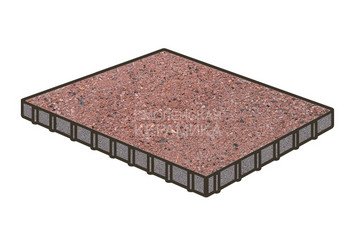 Тротуарная плитка Готика, Плита Premium Gold, 1000x1000x100 мм, цвет Голд 8 1