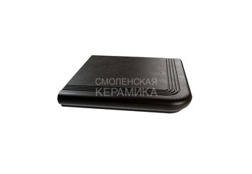 Ступень из полимерного композита угловая ZKING Verona темно-коричневая 3