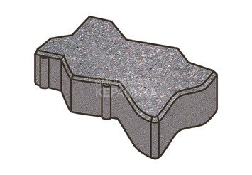 Тротуарная плитка Готика, Зигзаг/Волна Premiun Gold, 225x112,5x60 мм, цвет Голд 13 1