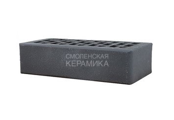 Кирпич лицевой керамический ЛСР Графитовый гладкий, 1НФ 4