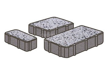 Тротуарная плитка Готика, Новый Город Premiun Gold, 60 мм, цвет Голд 3 1