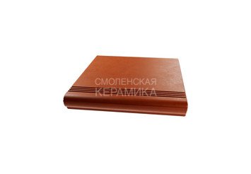 Ступень из полимерного композита рядовая ZKING Verona красная 4