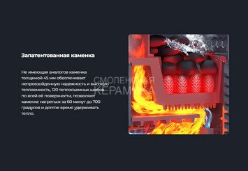 Печь банная чугунная Гефест Ураган GFS ЗК 25 (М) в сетке 9