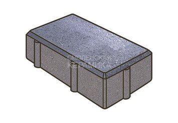 Гранитная тротуарная плитка Готика, Брусчатка Granite FINO, 200x100x100, Амфиболит 1
