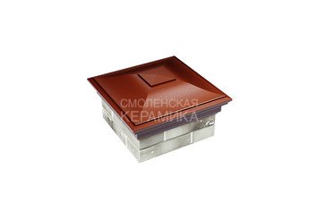 Колпак Zking Monblan 355x355 с посадкой на 1,5 кирпича (0,7нф) красный 1