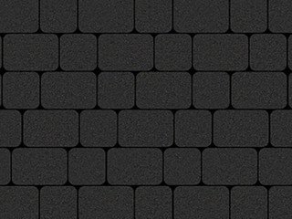 Тротуарная плитка Выбор "Классико" Стандарт, черный, 60 мм