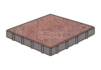 Тротуарная плитка Готика, Квадрат Premium Gold, 400x400x60 мм, цвет Голд 8 1