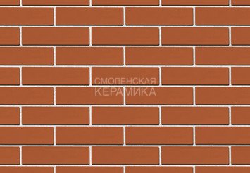 Кирпич облицовочный керамический ЖКЗ Красный гладкий 0,5НФ 1