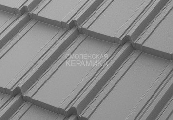 Модульная черепица AQUASYSTEM Берген PU Rooftop Кашемир, Zn275, Тёмно-серый матовый RAL7024, 1165х76 1