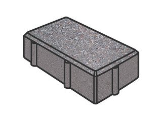 Тротуарная плитка Готика, Брусчатка Premium Gold, 240x120x70 мм, цвет Голд 13