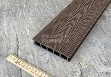 Террасная доска двусторонняя пустотелая Latitudo Euro 3D 139х27х4000 мм, Шоколад 3