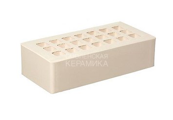 Кирпич облицовочный керамический ЖКЗ Белый PRO Гладкий 1НФ 5