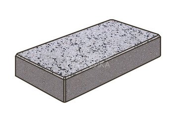 Тротуарная плитка Готика, Картано Premiun Gold, 300x150x100 мм, цвет Голд 3 1