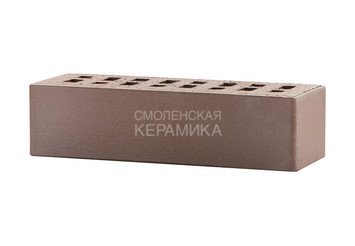 Клинкер фасадный ЛСР «Брюгге» темно-терракотовый флэш гладкий 7