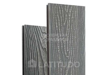 Террасная доска Latitudo 3D-Wood, 150х24х3000 мм, Серый 1