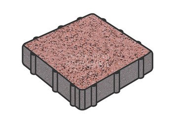 Тротуарная плитка Готика, Квадрат Premium Gold, 300x300x50 мм, цвет Голд 17 1