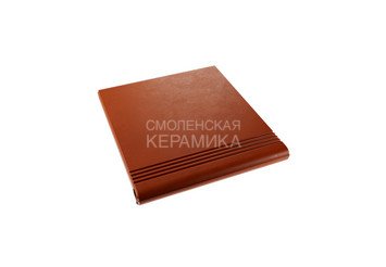 Ступень из полимерного композита рядовая ZKING Verona красная 1