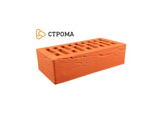 Кирпич облицовочный СТРОМА, 1,4НФ Красный рустик
