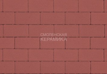 Тротуарная плитка STEINRUS Прямоугольник красный, 40 мм 1