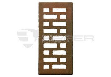 Кирпич с утолщенной стенкой BRAER MAX Нуар, терра, 1 НФ 6