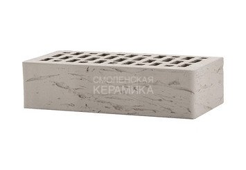 Кирпич лицевой керамический ЛСР Серый рустик, 1НФ 6