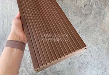 Террасная доска Latitudo Solid полнотелая 150x21x4000 мм, Каштан 5