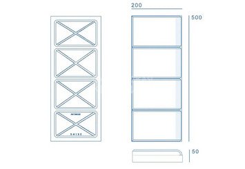 Бордюр ZKING Стоун 500×200×50мм, бежевый 2