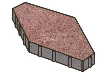 Тротуарная плитка Готика, Зарядье Premium Gold, 600x400x100 мм, цвет Голд 8 1