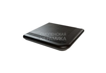 Ступень из полимерного композита угловая ZKING Verona темно-коричневая 2